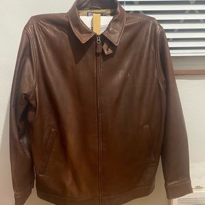 Ralph Lauren butter soft leather jacket, slightly worn, xl, butterscotch
